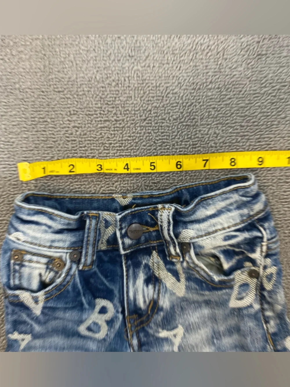 Valabasas Play Designer Luxury Boys' Distressed Blue Denim Jeans- Streetwear